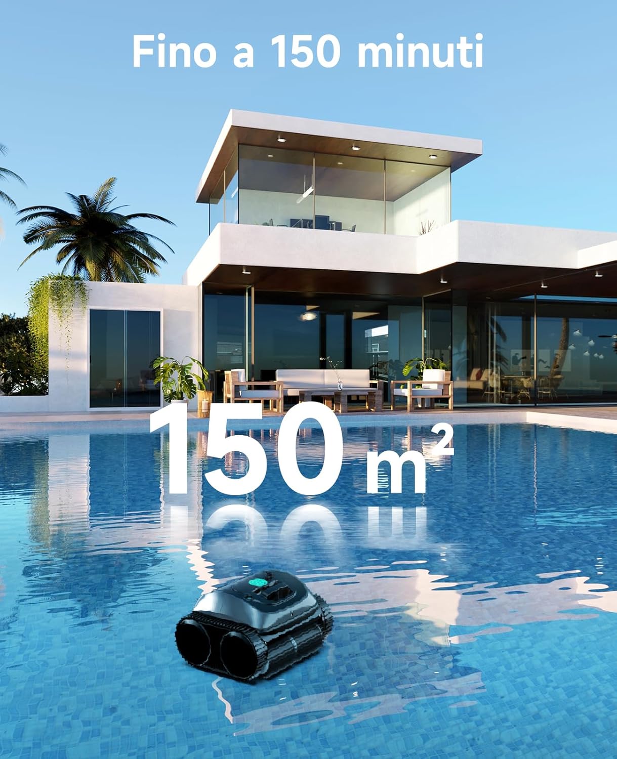 WYBOT C1 – Robot Piscina Senza Fili (Fondo + Pareti)