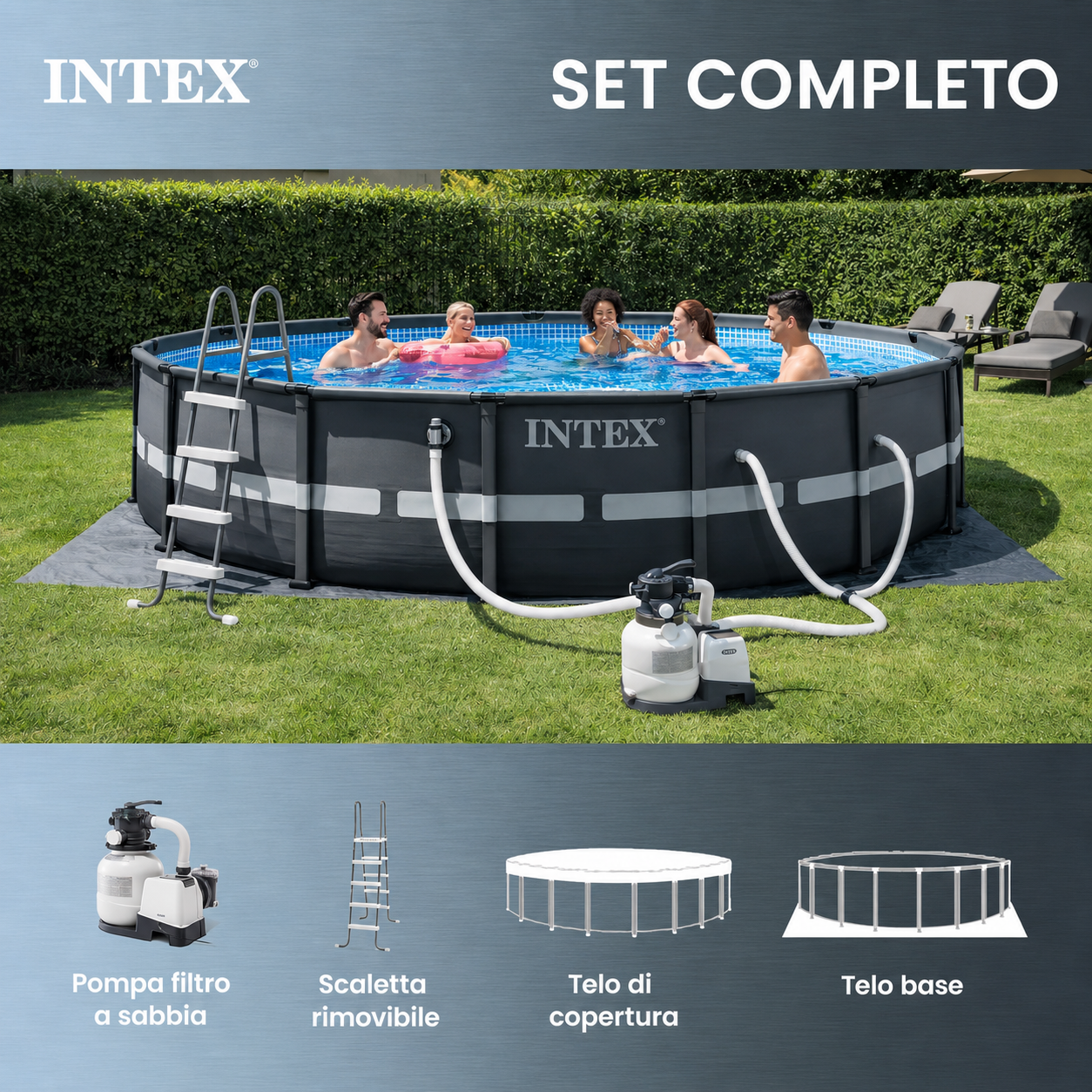 Piscina Intex Ultra XTR 488×122 cm
