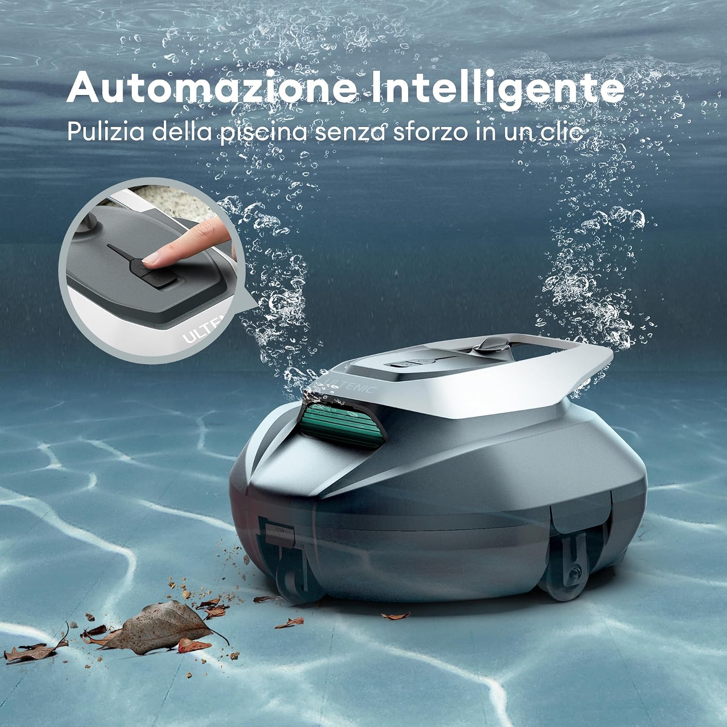 Ultenic Pooleco P10S – Robot Piscina Senza Fili con App e Controllo Remoto