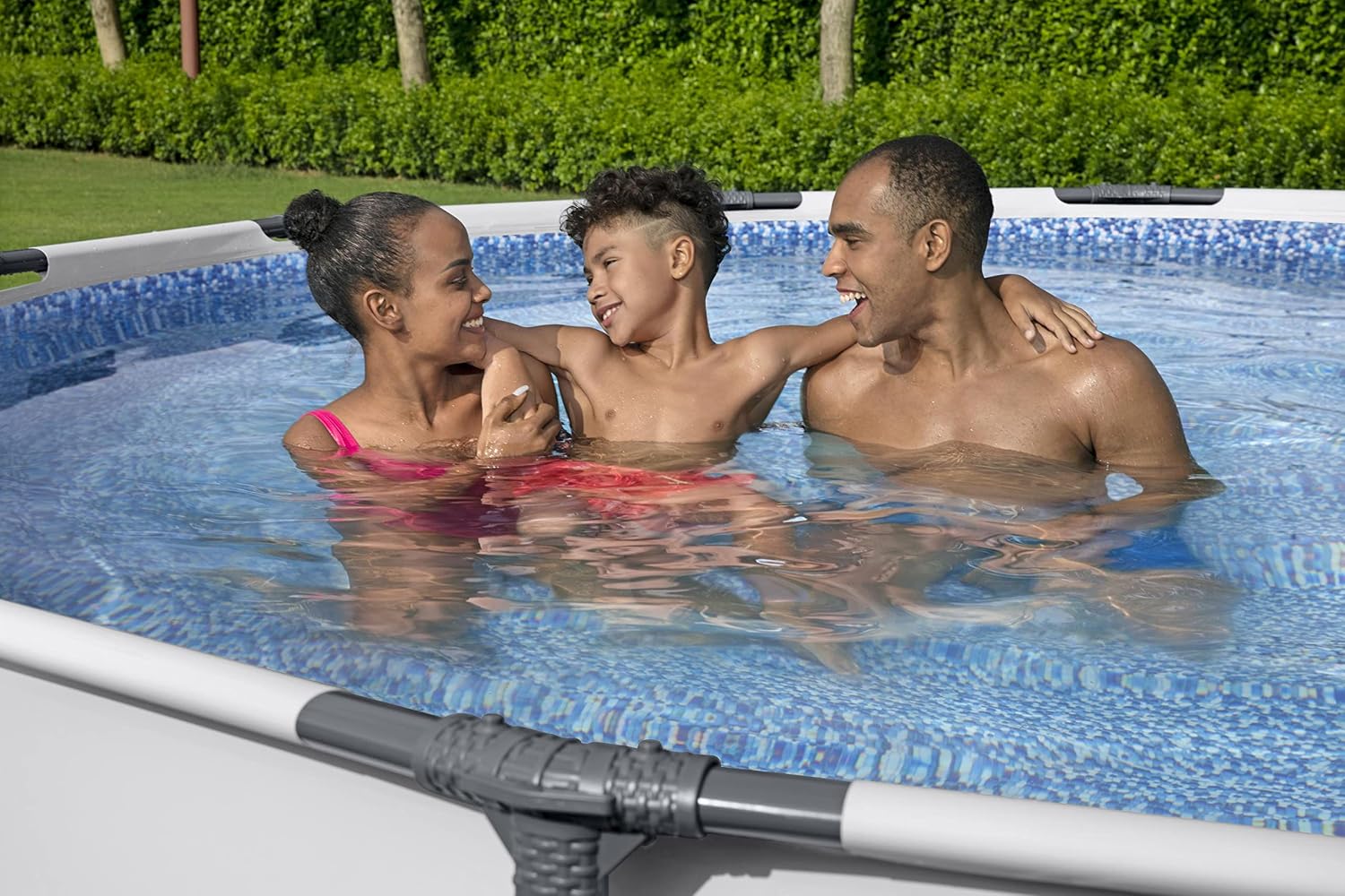 Bestway Steel PRO Max - Piscina Fuoriterra con Pompa Filtro Ø 427 x 84 cm