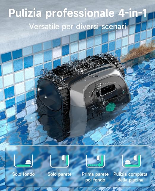 WYBOT C1 – Robot Piscina Senza Fili (Fondo + Pareti)