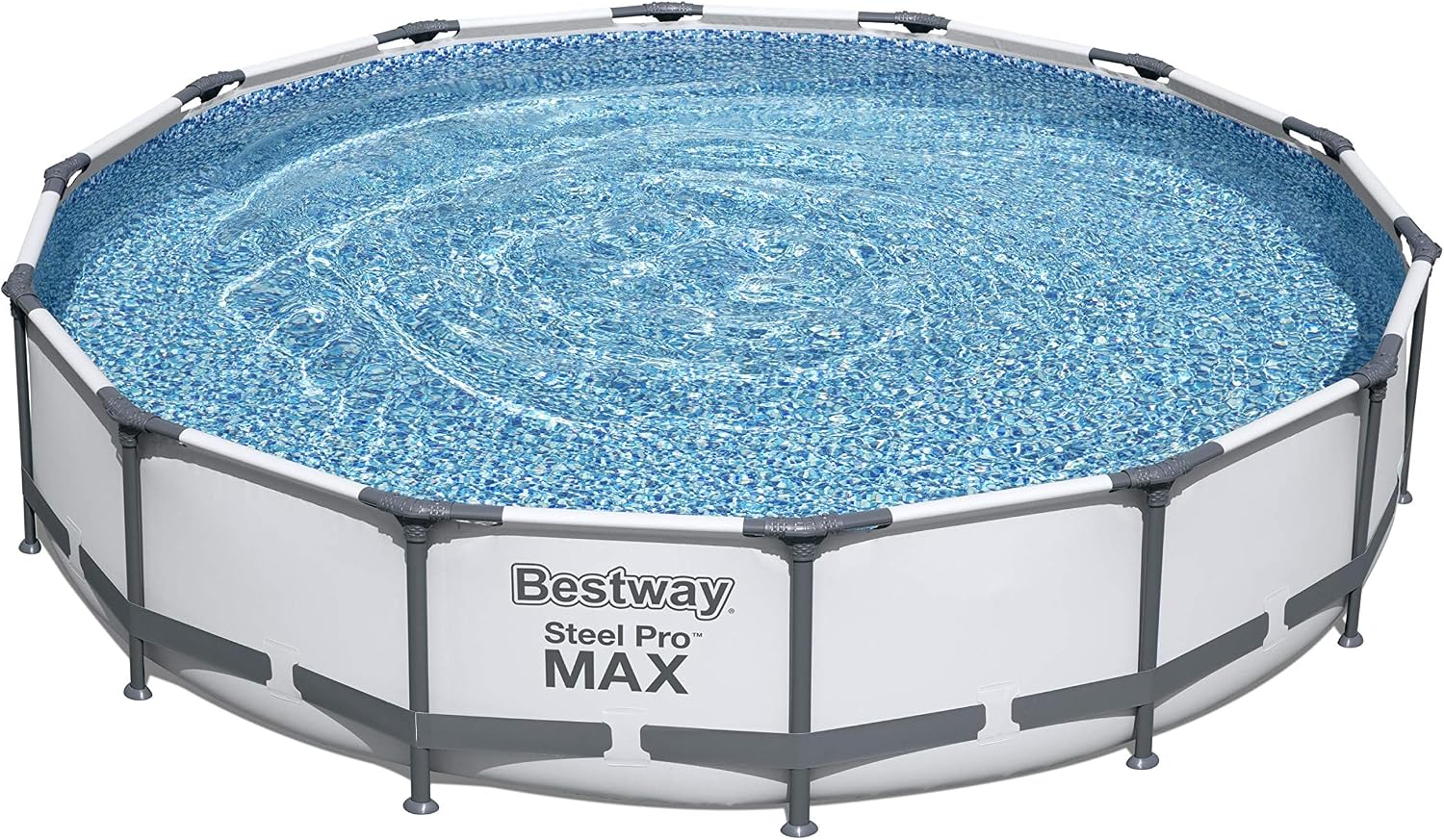 Bestway Steel PRO Max - Piscina Fuoriterra con Pompa Filtro Ø 427 x 84 cm